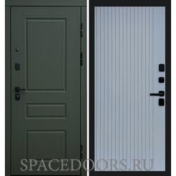 Дверь Termo-door Орегон Грин Flat Grey софт