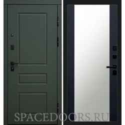 Дверь Termo-door Орегон Грин 27 зеркало Черный кварц