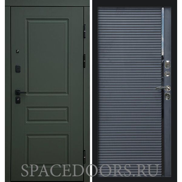 Дверь Termo-door Орегон Грин Porte black