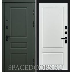 Дверь Termo-door Орегон Грин Марсель Белый софт