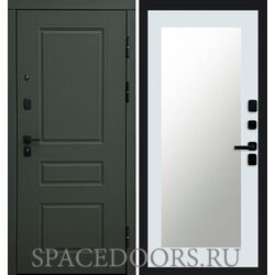 Дверь Termo-door Орегон Грин Триумф Белый софт с зеркалом