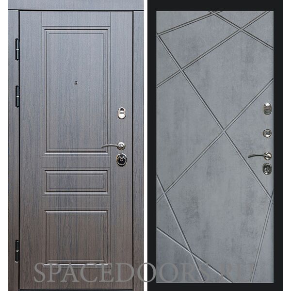 Дверь Termo-door Орегон венге Лучи бетон темный