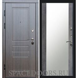 Дверь Termo-door Орегон венге Зеркало темный бетон
