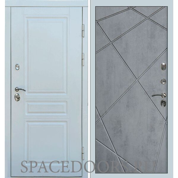 Дверь Termo-door Орегон White Лучи бетон темный