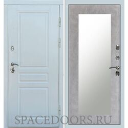 Дверь Termo-door Орегон White Зеркало триумф бетон светлый