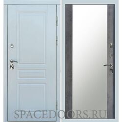 Дверь Termo-door Орегон White Зеркало темный бетон