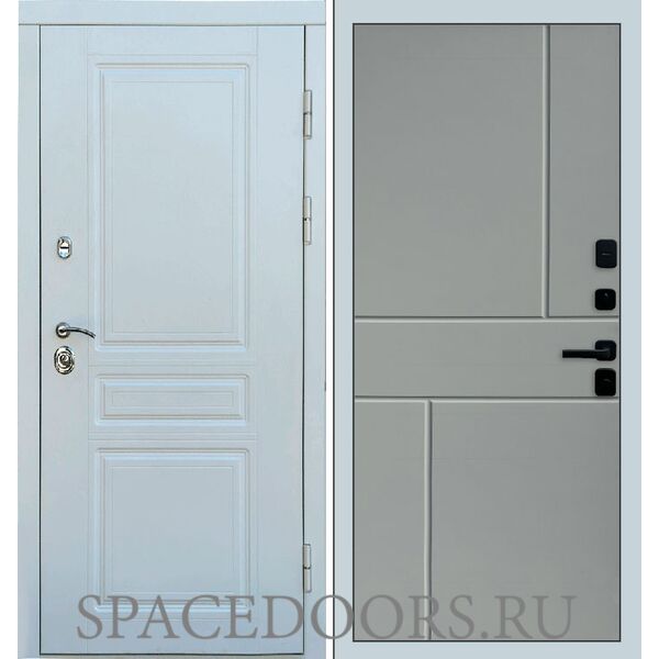 Дверь Termo-door Орегон White Горизонт Grey софт