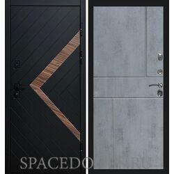 Дверь Termo-door Плэй Горизонт бетон темный