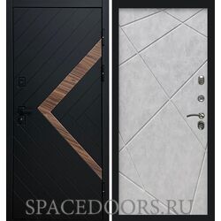 Дверь Termo-door Плэй Лучи бетон светлый