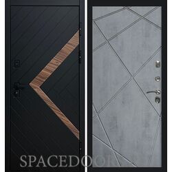 Дверь Termo-door Плэй Лучи бетон темный