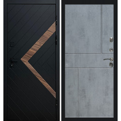 Дверь Termo-door Плэй Горизонт бетон темный