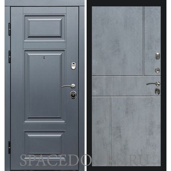 Дверь Termo-door Премиум Grey Горизонт бетон темный