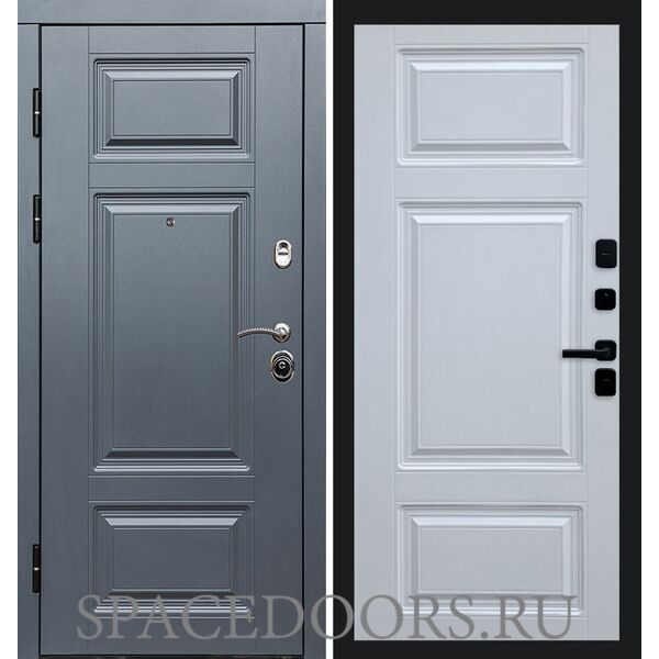 Дверь Termo-door Премиум Grey Лион Белый софт