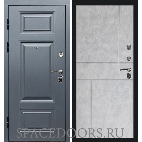 Дверь Termo-door Премиум Grey Горизонт бетон светлый
