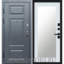 Дверь Termo-door Премиум Grey Триумф Белый софт с зеркалом