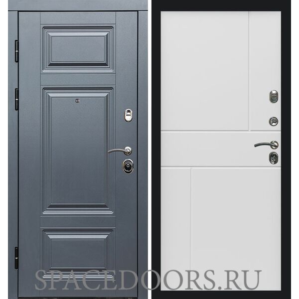 Дверь Termo-door Премиум Grey Горизонт белый