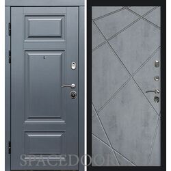 Дверь Termo-door Премиум Grey Лучи бетон темный