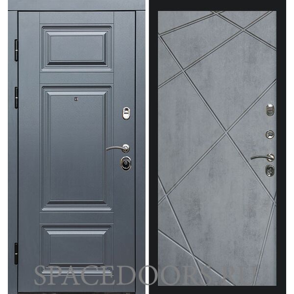 Дверь Termo-door Премиум Grey Лучи бетон темный
