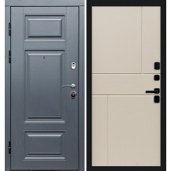 Дверь Termo-door Премиум Grey Горизонт Слоновая кость