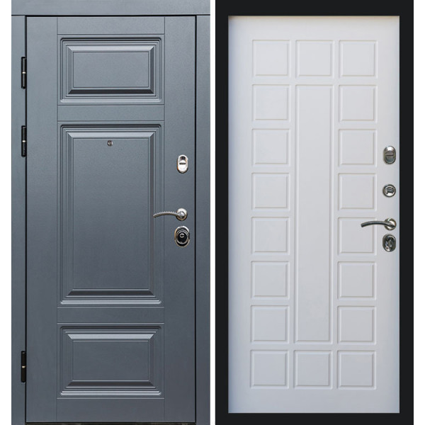 Дверь Termo-door Премиум Grey Престиж белое дерево