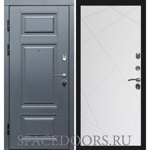 Дверь Termo-door Премиум Grey Лучи белый