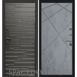 Дверь Termo-door Ривьера Лучи бетон темный