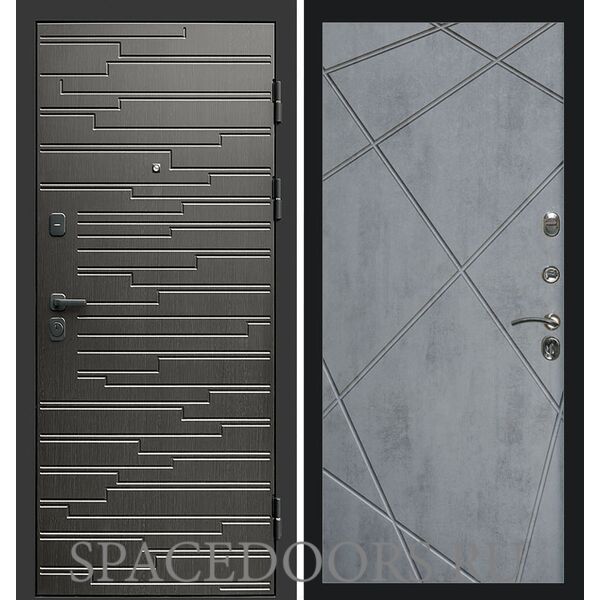 Дверь Termo-door Ривьера Лучи бетон темный