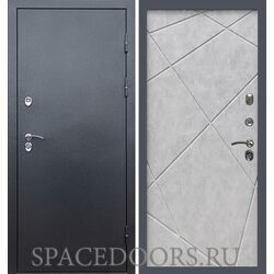 Дверь Termo-door Сибирь Серебро антик Лучи бетон светлый