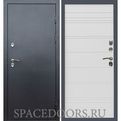 Дверь Termo-door Сибирь Серебро антик White line