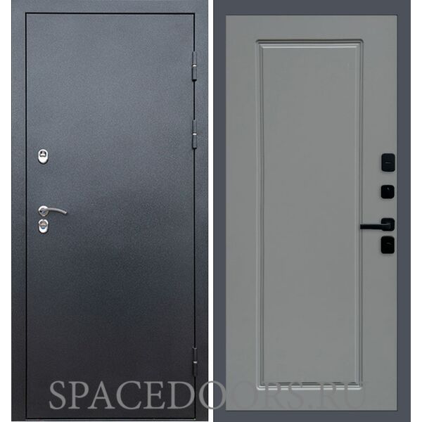 Дверь Termo-door Сибирь Серебро антик Гранд Grey софт