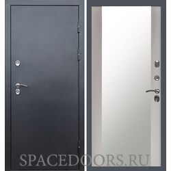 Дверь Termo-door Сибирь Серебро антик Зеркало лиственница