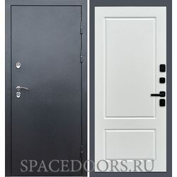 Дверь Termo-door Сибирь Серебро антик Марсель Белый софт