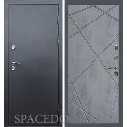 Дверь Termo-door Сибирь Серебро антик Лучи бетон темный