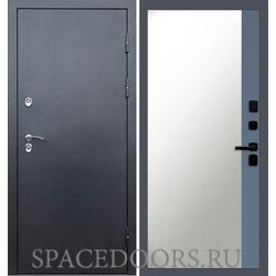 Дверь Termo-door Сибирь Серебро антик Зеркало фацет Grey софт