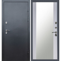 Дверь Termo-door Сибирь Серебро антик Зеркало белый