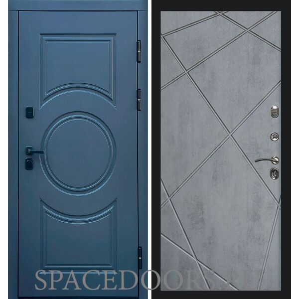 Дверь Termo-door Сфера Лучи бетон темный