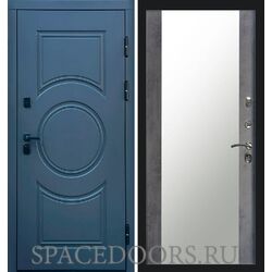 Дверь Termo-door Сфера Зеркало темный бетон