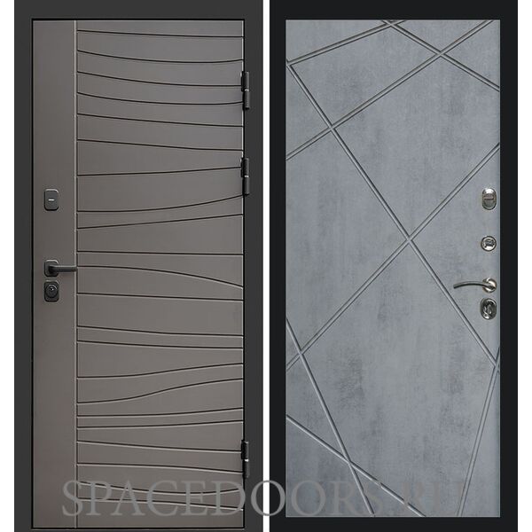 Дверь Termo-door Сицилия Лучи бетон темный