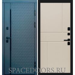 Дверь Termo-door Simple графит Горизонт Слоновая кость