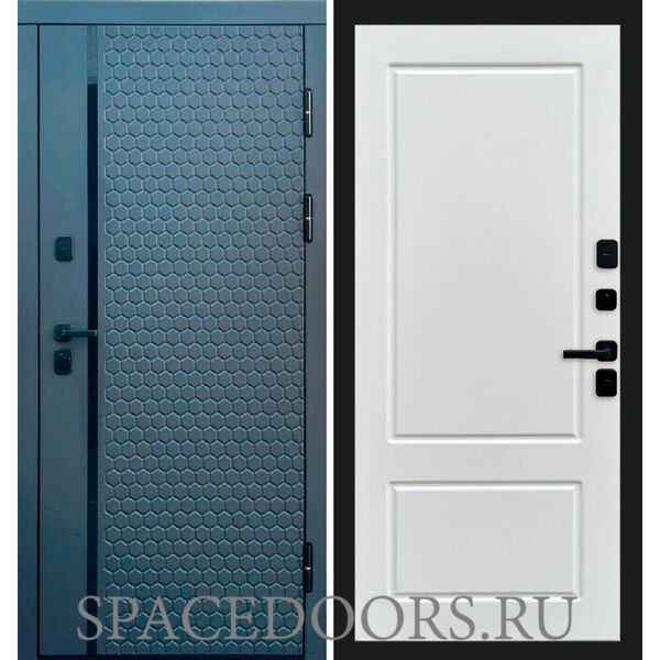 Дверь Termo-door Simple графит Марсель Белый софт