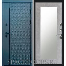 Дверь Termo-door Simple графит Зеркало триумф бетон светлый