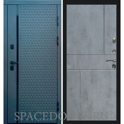 Дверь Termo-door Simple графит Горизонт бетон темный