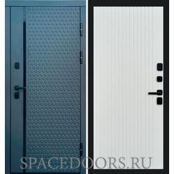 Дверь Termo-door Simple графит Flat Белый софт