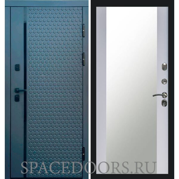 Дверь Termo-door Simple графит Зеркало белый