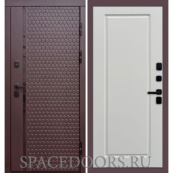 Дверь Termo-door Simple шоколад Гранд Белый софт