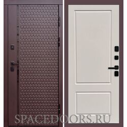 Дверь Termo-door Simple шоколад Марсель Слоновая кость