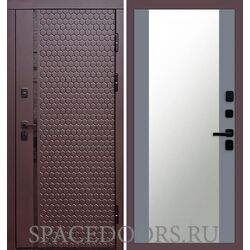 Дверь Termo-door Simple шоколад 27 зеркало Grey Софт