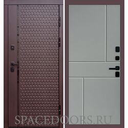 Дверь Termo-door Simple шоколад Горизонт Grey софт