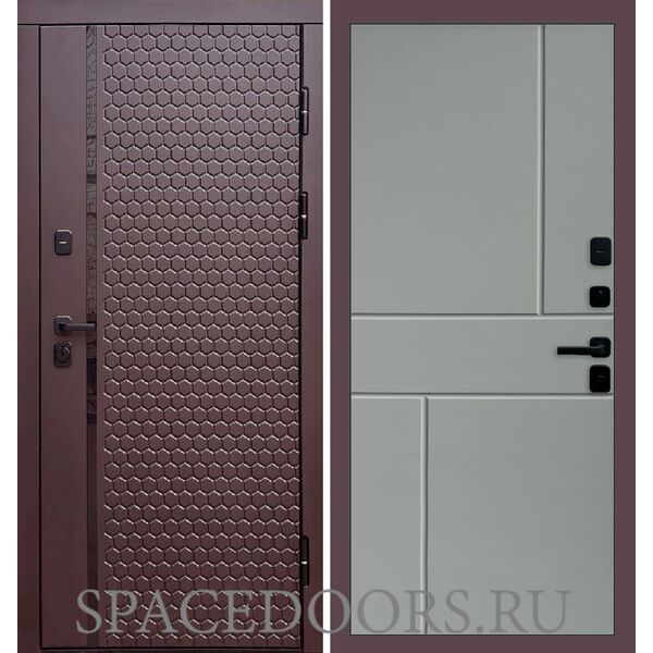 Дверь Termo-door Simple шоколад Горизонт Grey софт