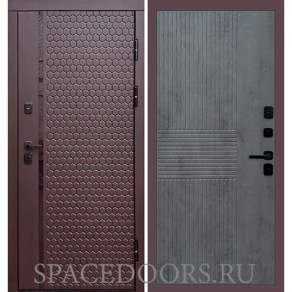 Дверь Termo-door Simple шоколад Мастино Бетон темный